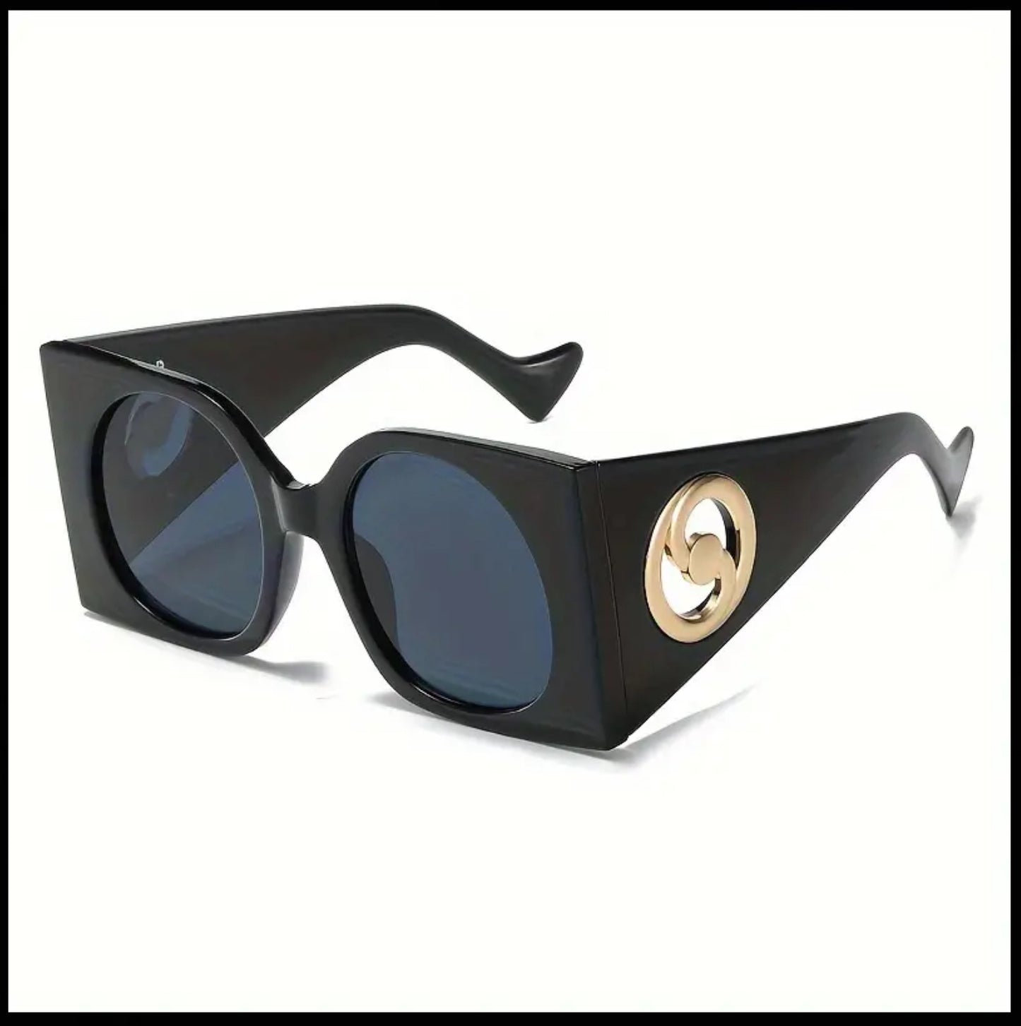 Grandes Lunettes de mode carrées à la mode pour femmes, marque vintage, design tendance, anti-reflets, pour les vacances, la plage et les fêtes.