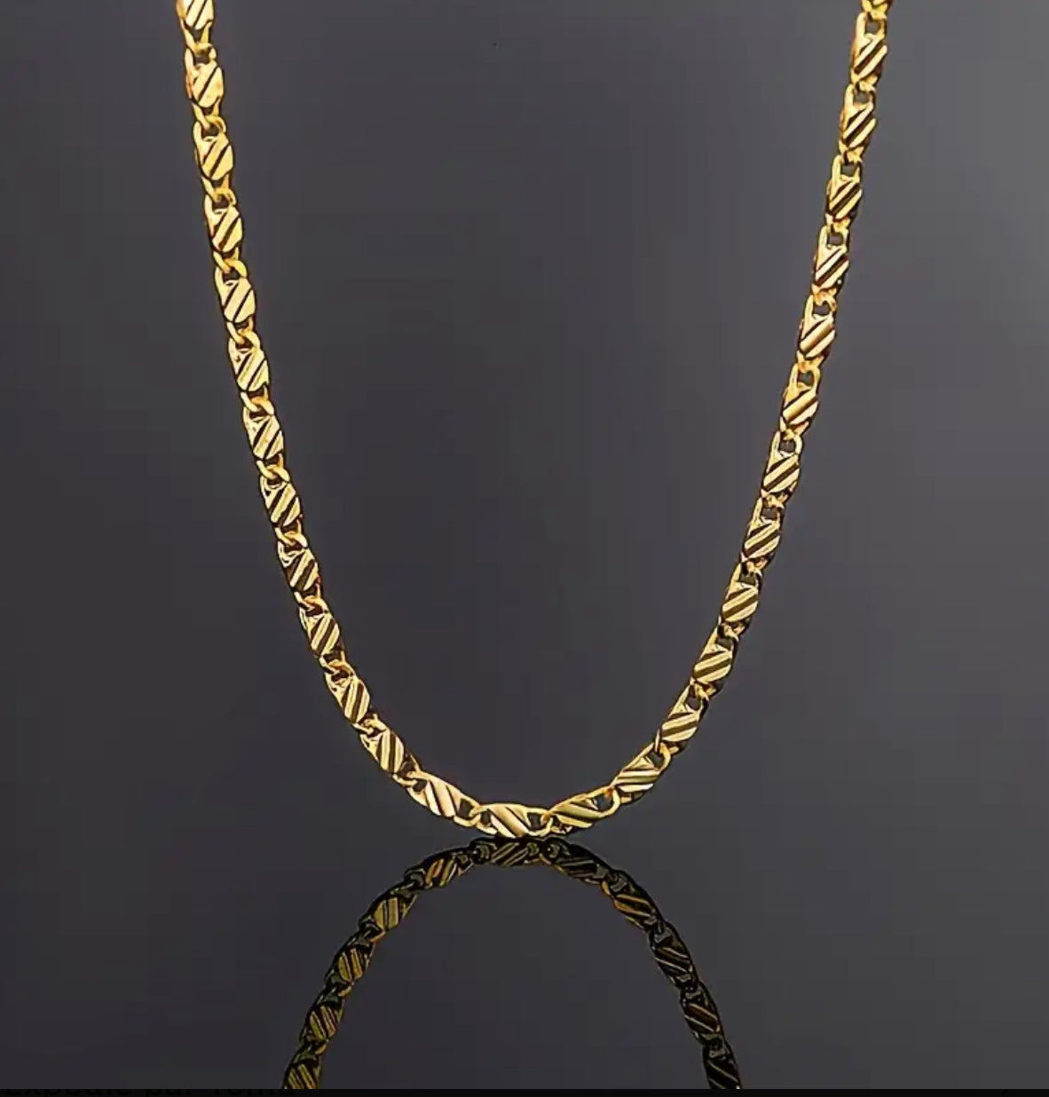 1pc 16 pouces pouces Collier chaîne clavicule en or de luxe à la mode, largeur 2 mm, collier chaîne plate, cadeau de bijoux délicat, femme et/ou homme.