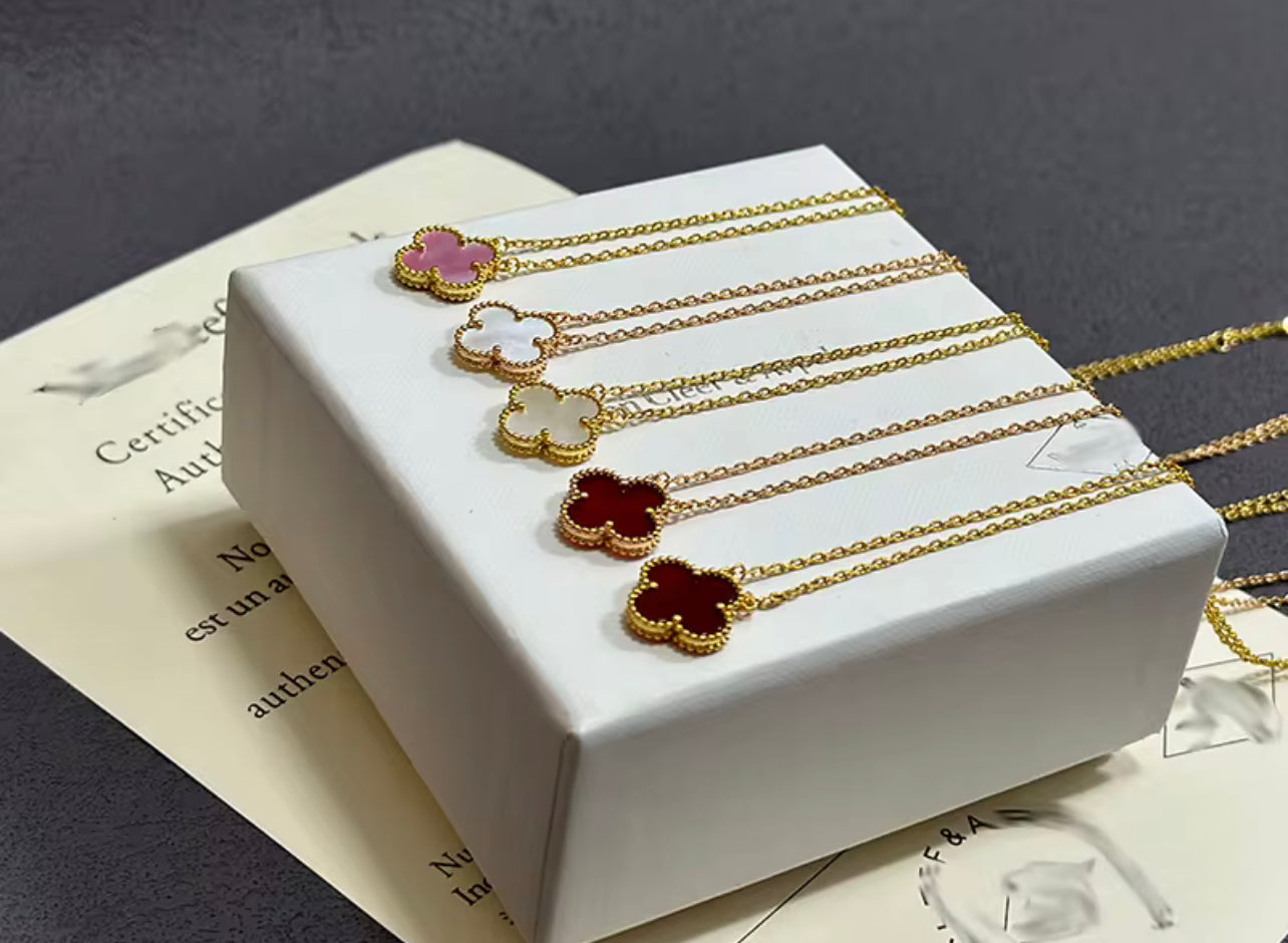 Imaginez un collier délicat, une pièce d'artisanat qui capture la lumière à chaque mouvement. Les maillons fins en argent scintillent comme des étoiles au crépuscule, tandis qu'un pendentif en forme de trèfle suspendu au centre attire tous les regards.