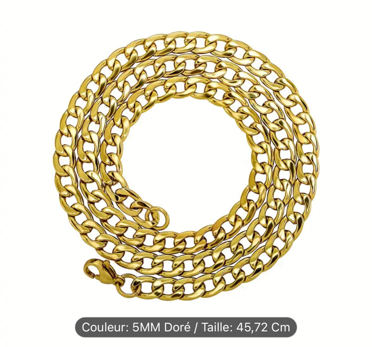 Collier NK En Acier Inoxydable De 5MM, Accessoire De Rue À La Mode Pour Hommes, pour femmes, Assorti Au Quotidien, Cadeau De Noël, 1 Pièce