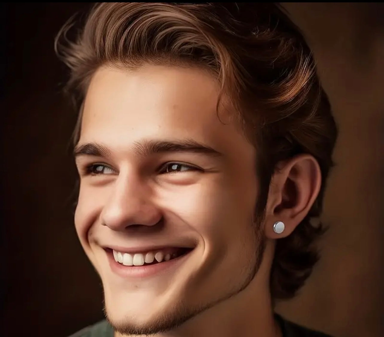 Boucles D'oreilles À Pendentif Croisé En Chaîne En Acier Inoxydable Pour Hommes, Boucles D'oreilles À Clous Simples En Zircon, Bijoux D'oreille Quotidiens,