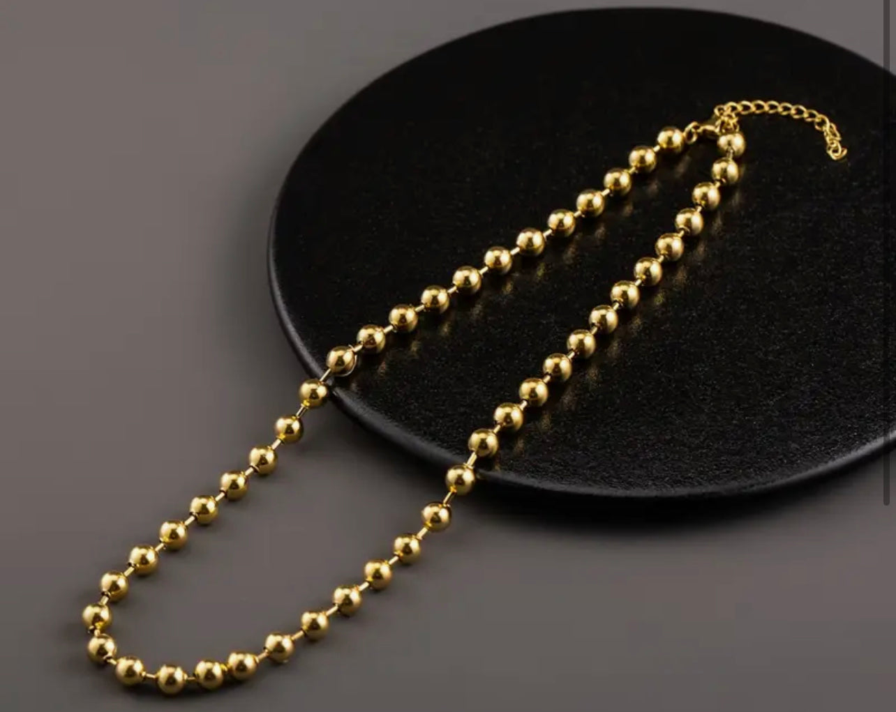 Collier en acier inoxydable doré de 6 mm, simple et élégant, adapté à un usage quotidien pour hommes et femmes.