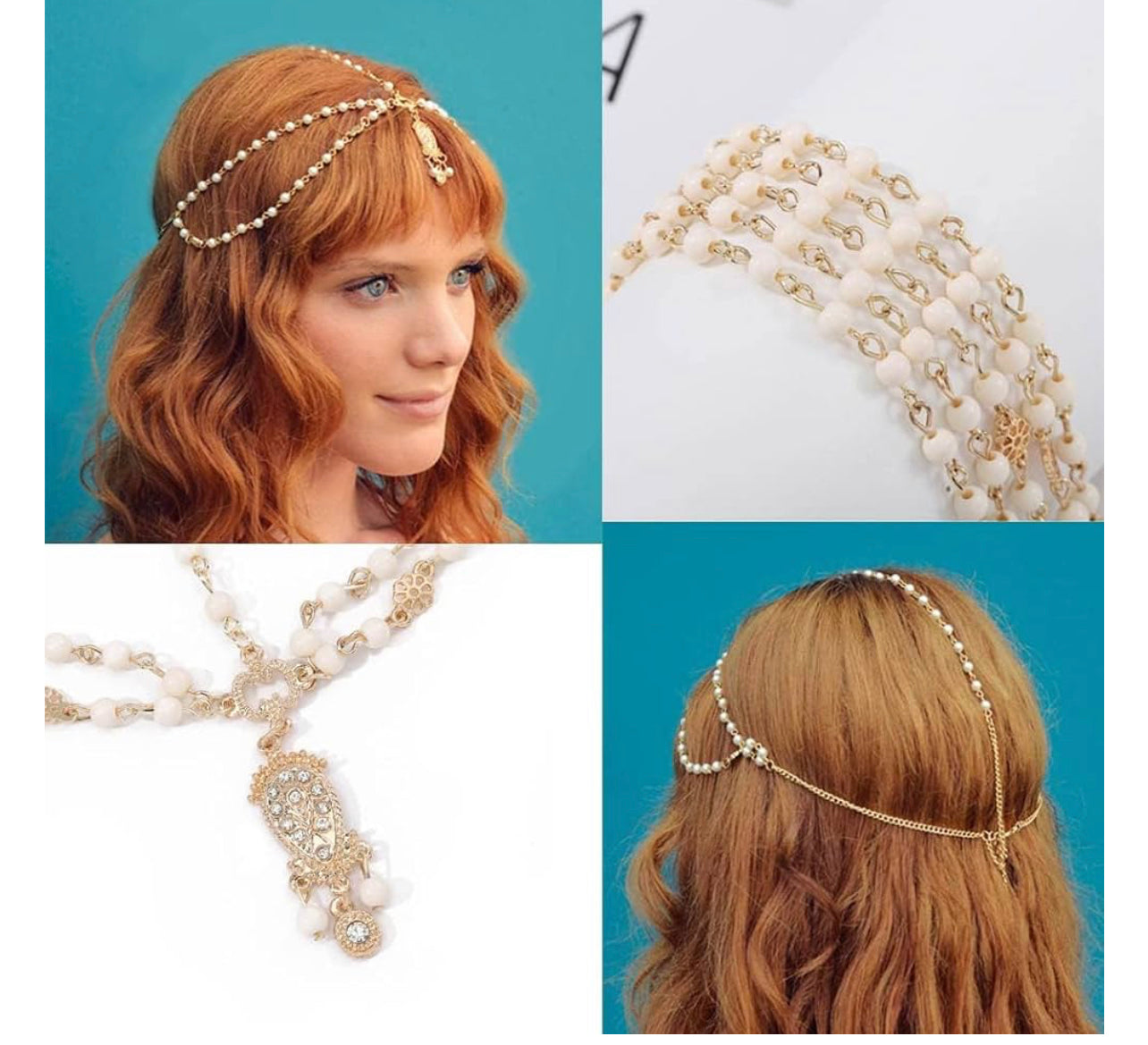 Les bijoux de tête superposés sont accentués par un design élégant qui rend les coiffes parfaites pour les mariages classiques et vintage.
Les bandeaux perlés sont de taille unique et vous pouvez les serrer à l'arrière.