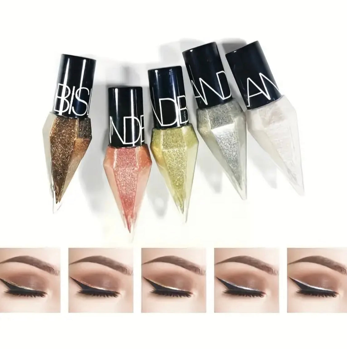 1 Eyeliner Liquide Paillettes - Longue Durée Couleur Métallique Stylos Eyeliner Pour Art des Yeux & Maquillage Beauté Pour Festival de Musique