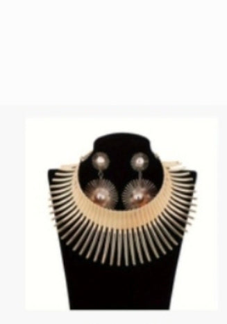 Ensemble , parure, doré plaque or