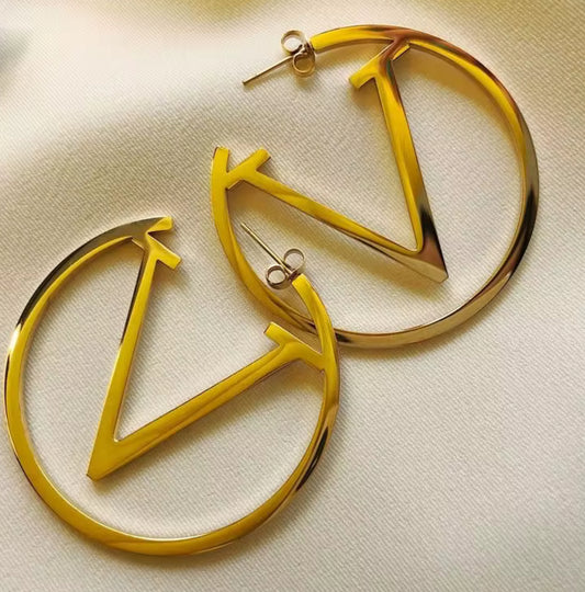 Boucle d’oreille luxe acier inoxydable