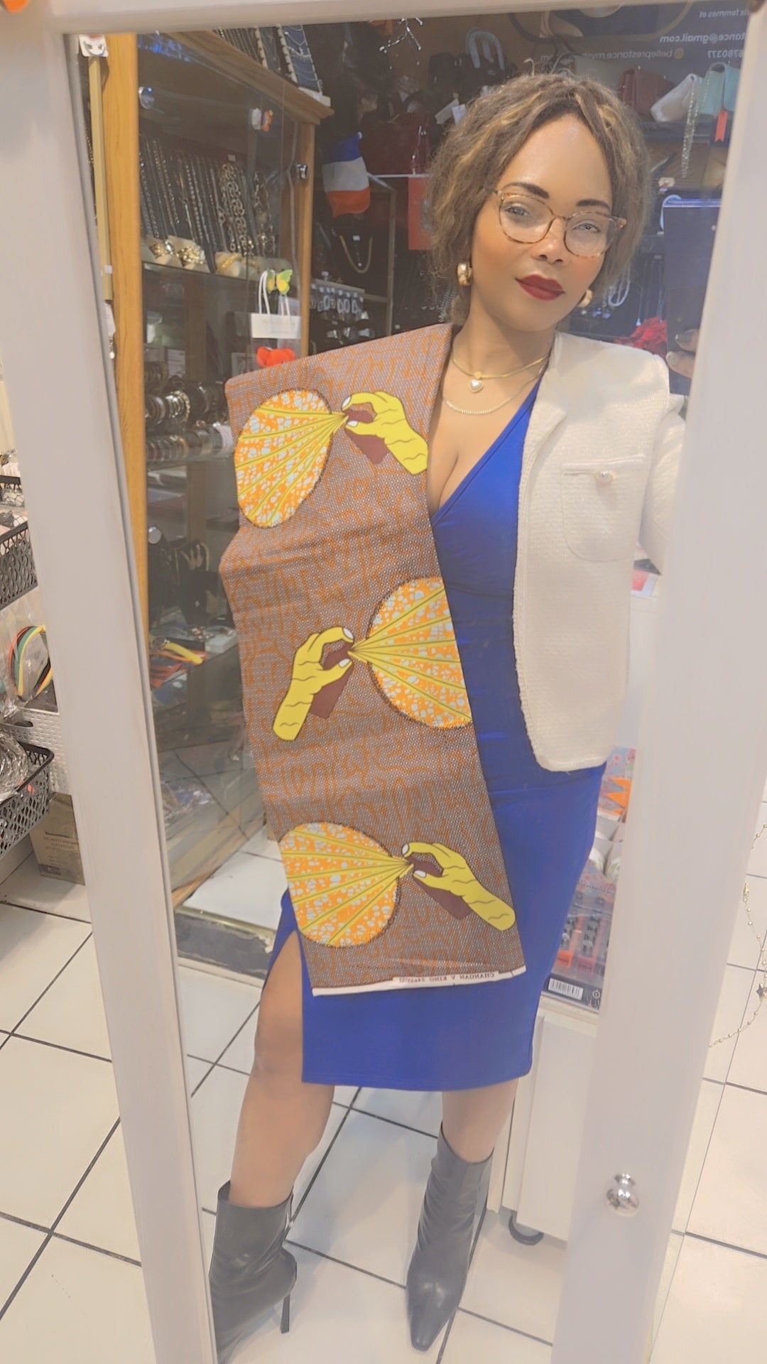 Tissue africaine multicolore