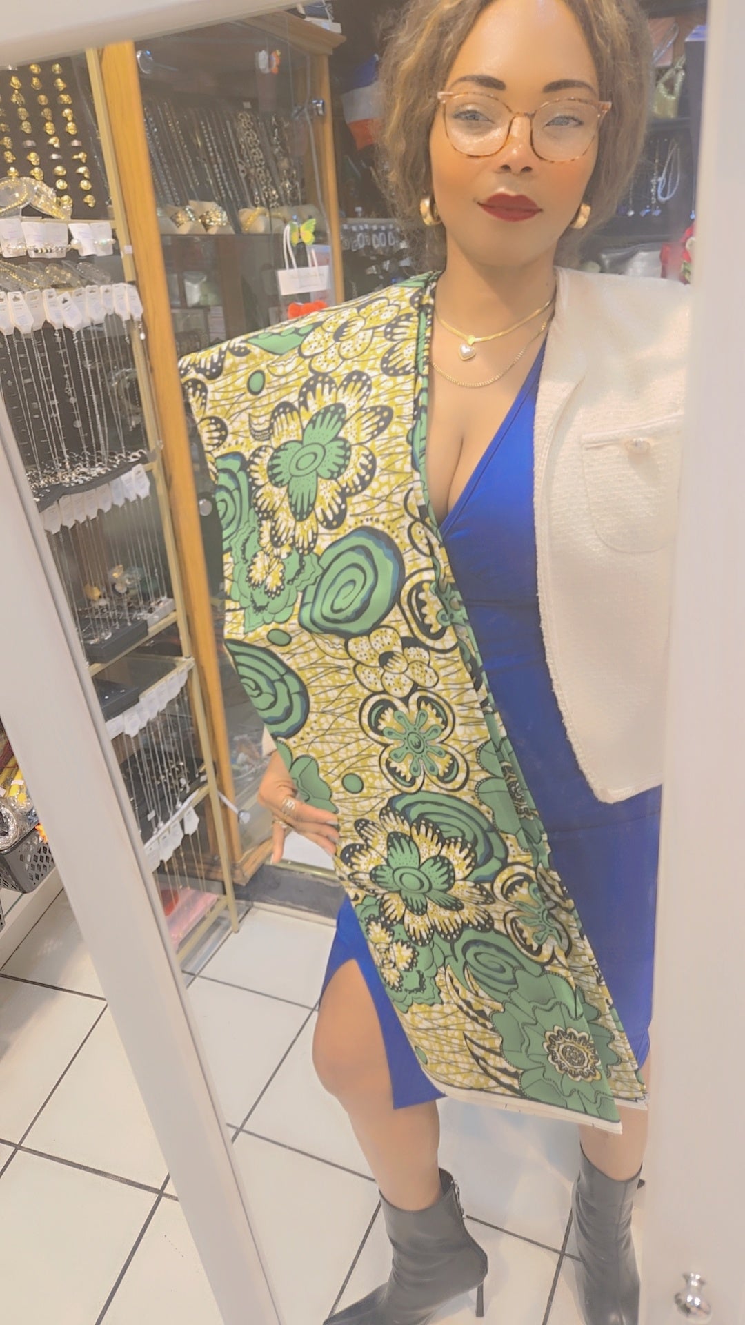 Tissue africaine multicolore