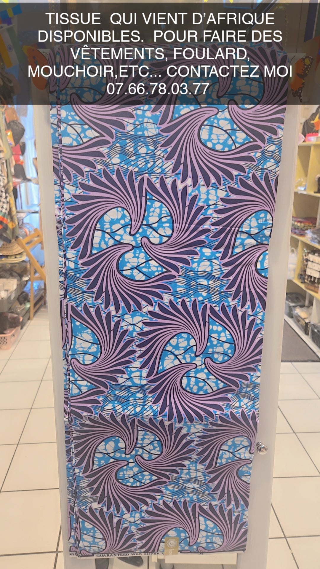 Tissue africaine multicolore