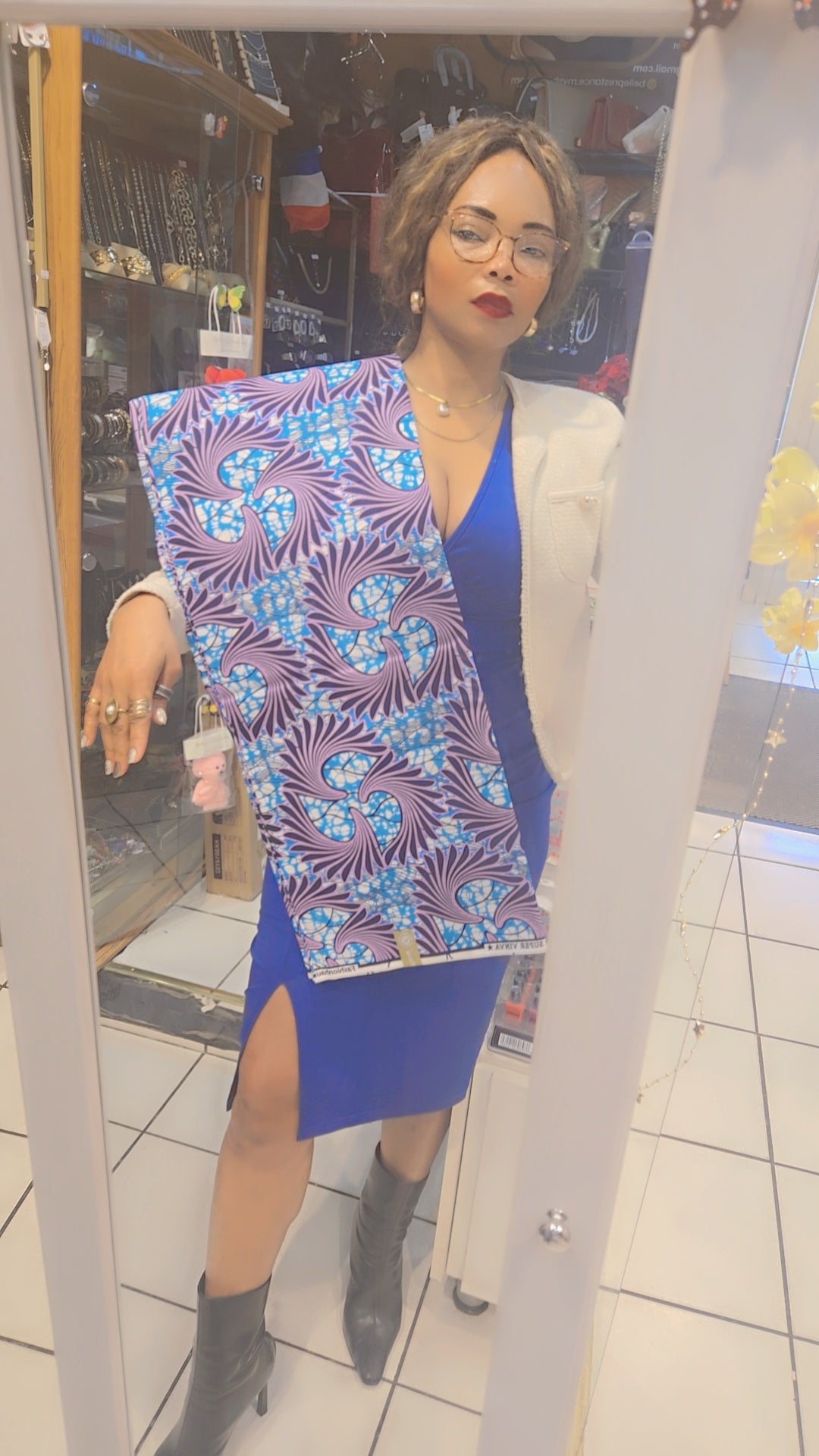 Tissue africaine multicolore