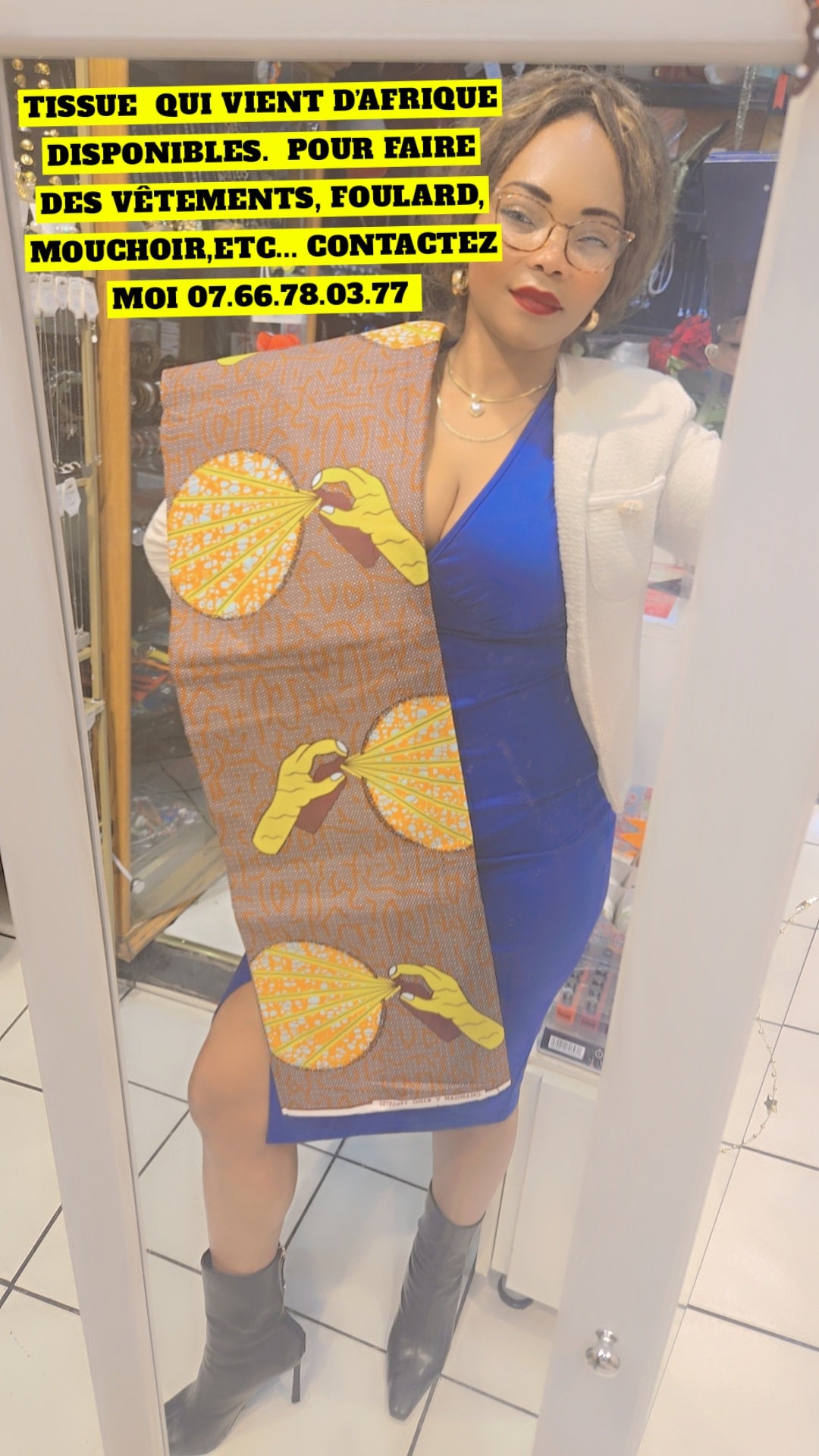 Tissue africaine multicolore