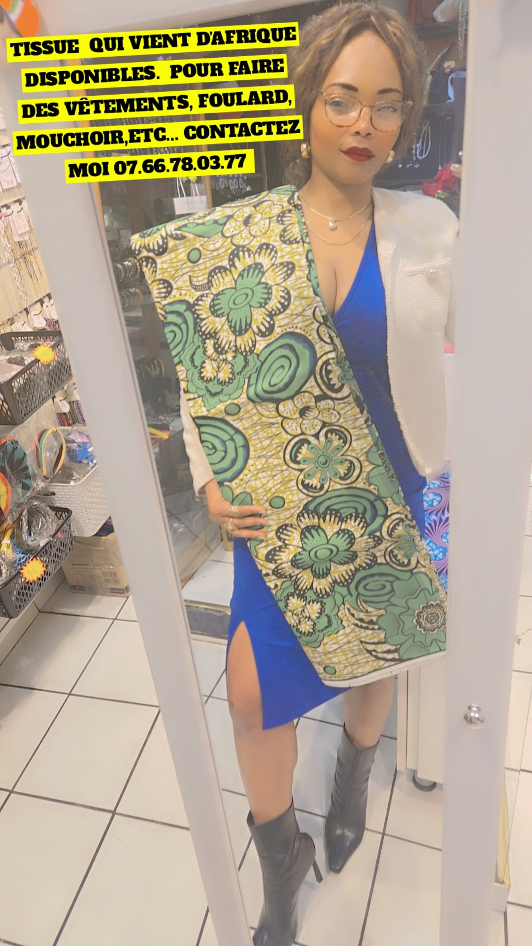 Tissue africaine multicolore